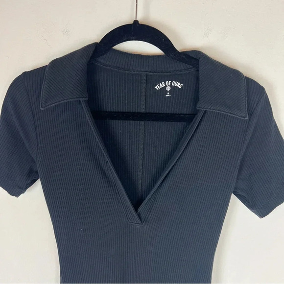 YEAR OF OURS Revolve Polo Romper in Black Size S - Picture 5 of 8